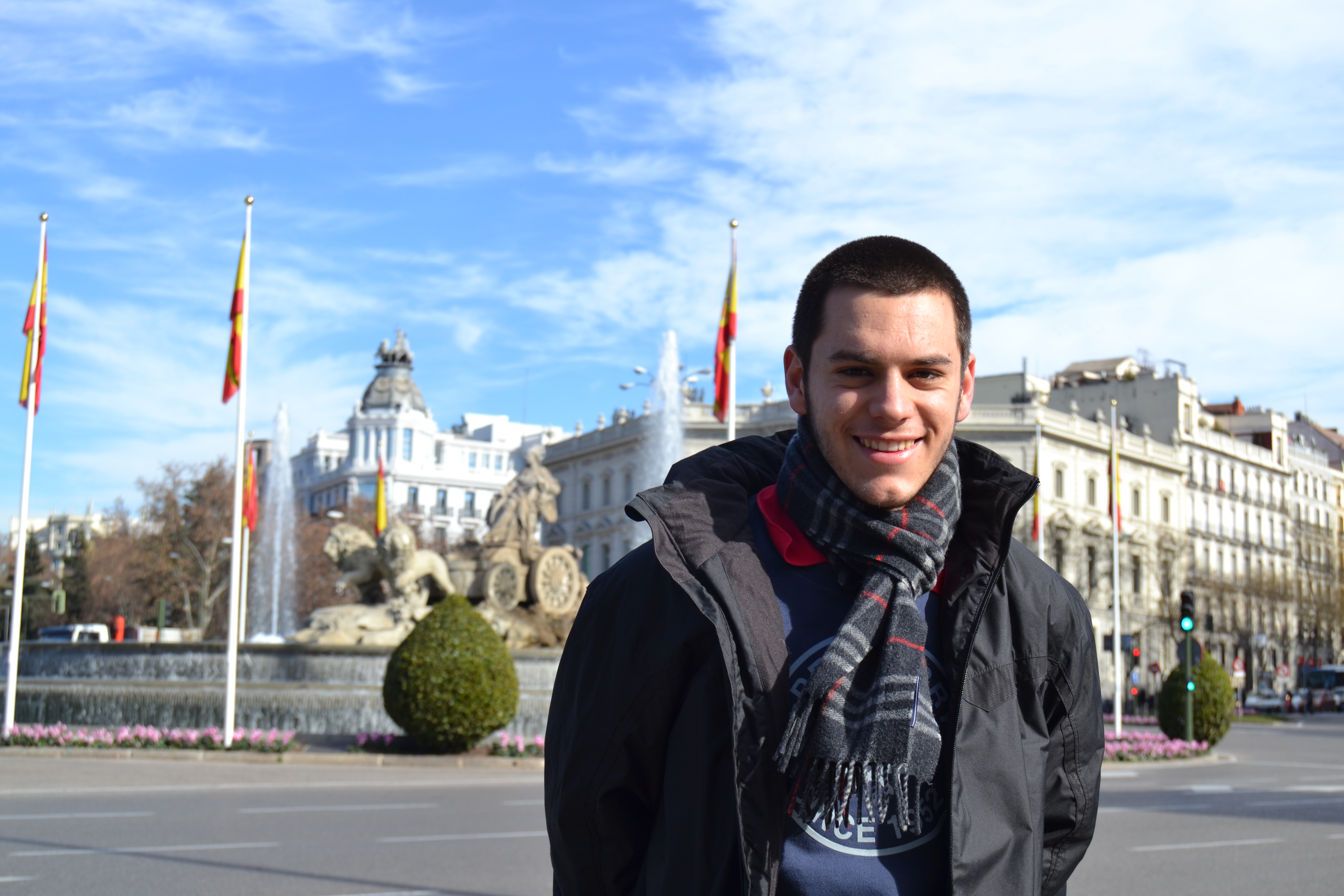 Santiago Romero Pomar en Plaza de Cibeles